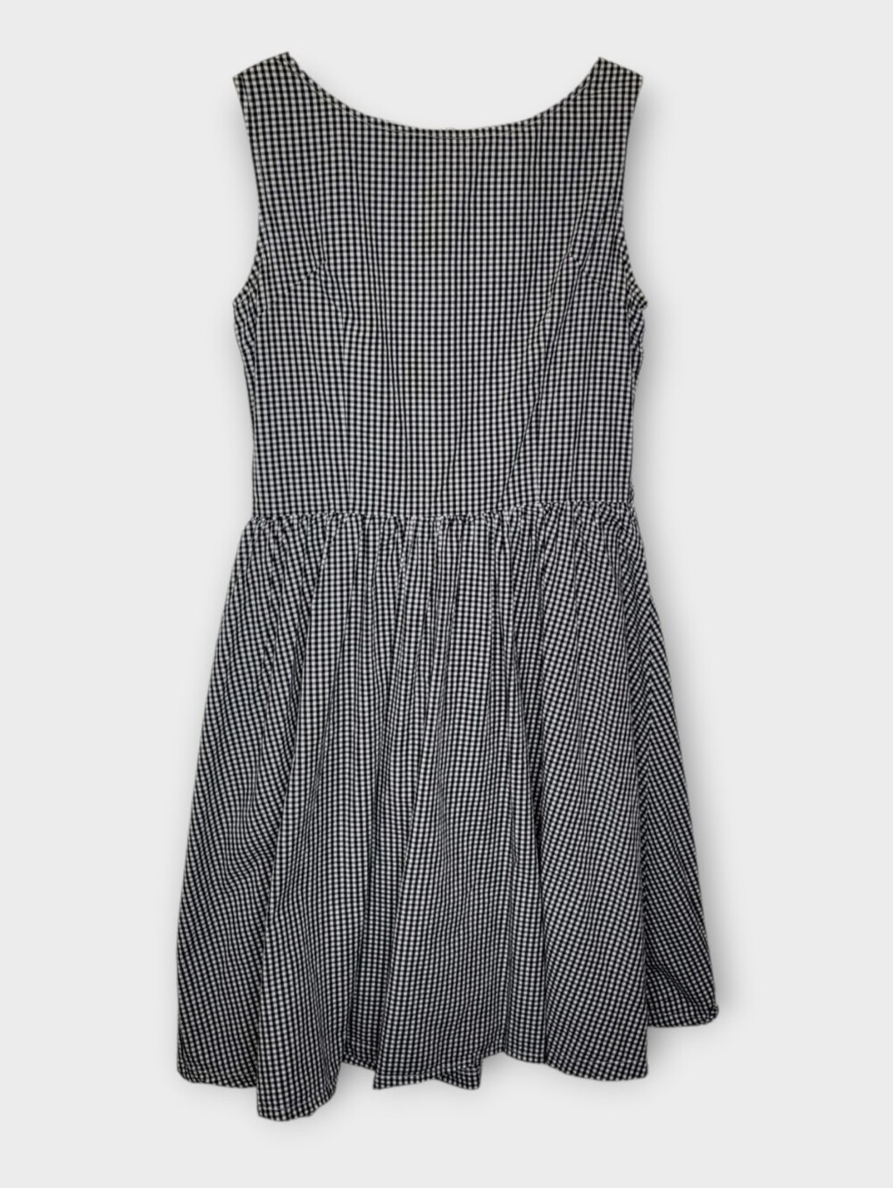 Lindy Bop Sleeveless Fit Flare Swing Dress L Gingham Retro Pinup Rockabilly